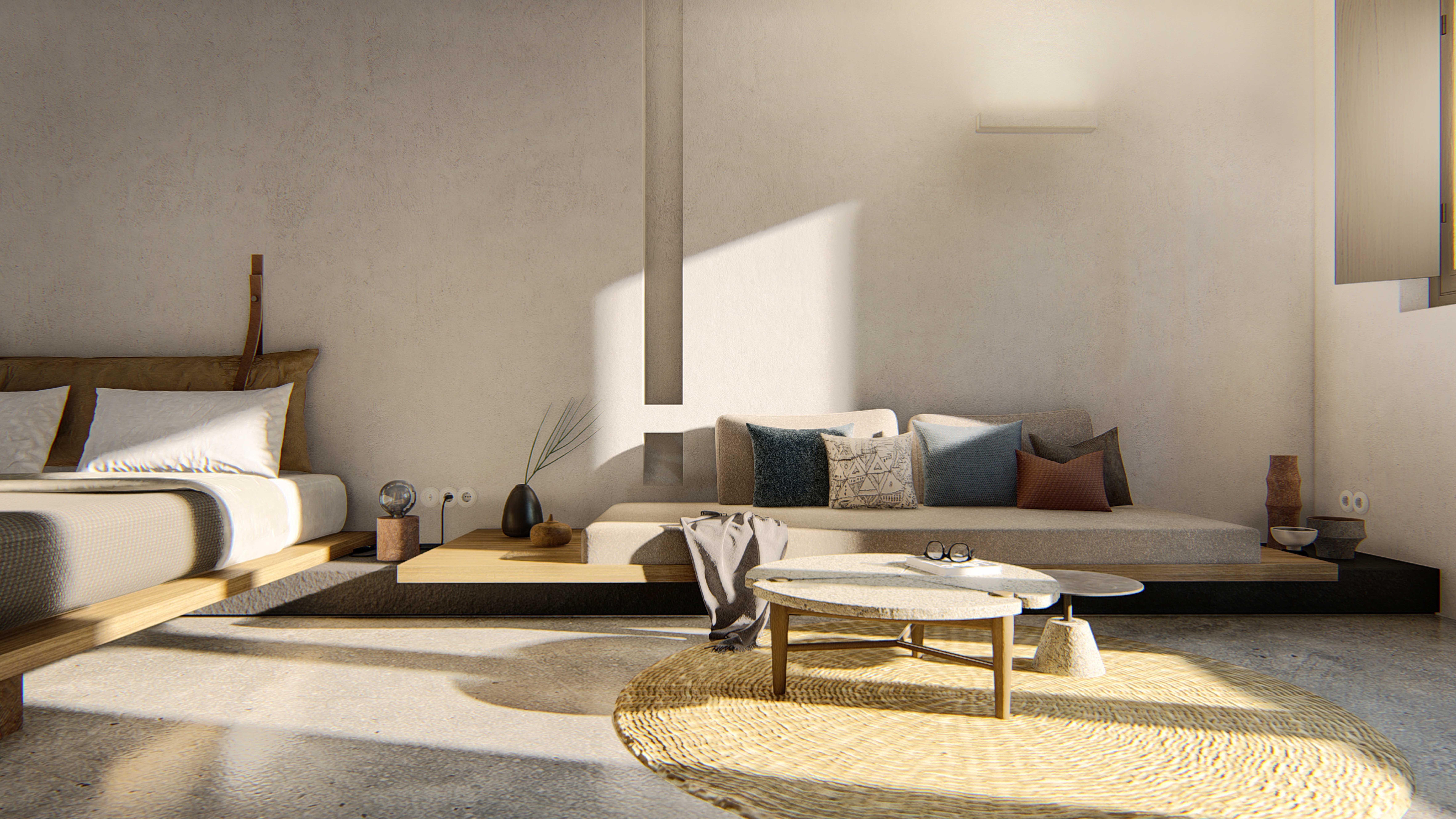Orama Hotel & Spa Fira  Ngoại thất bức ảnh 3D interior visualization